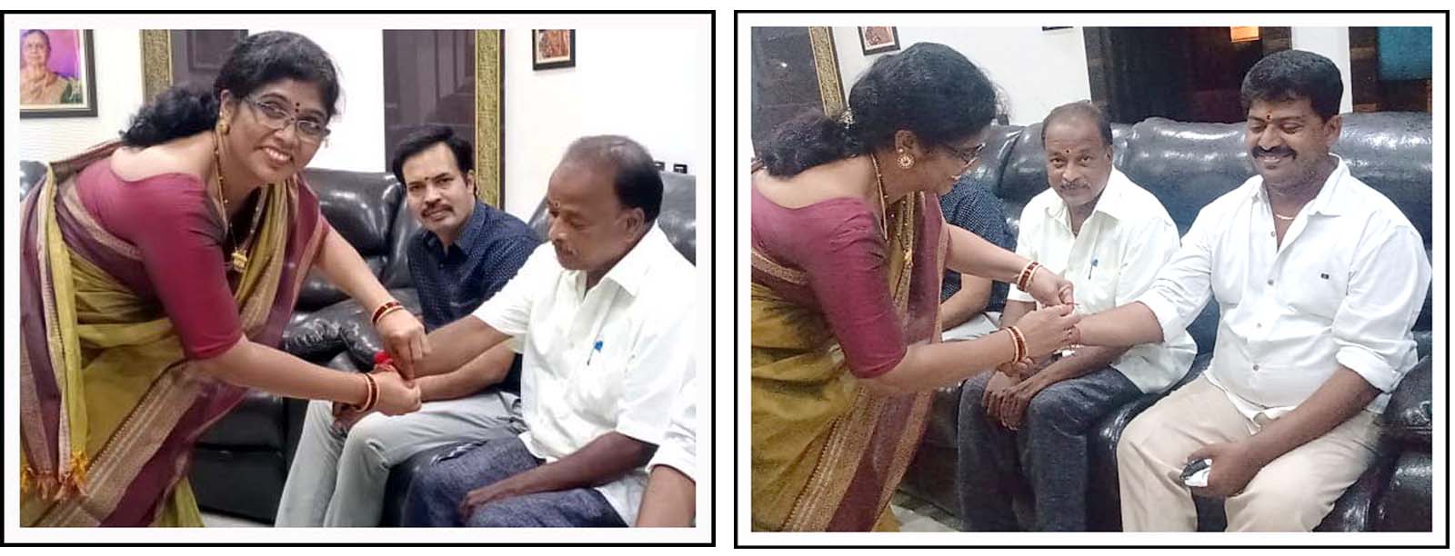 సునితాసంప‌త్ నివాసంలో ర‌క్షాబంధ‌న్
