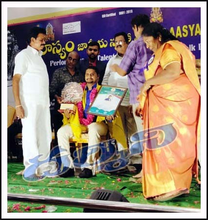 తాండూరు క‌ళాకారుడికి న‌ట‌రాజ అవార్డు