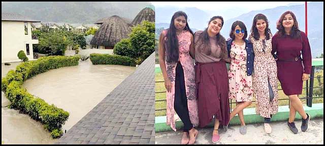 ఉత్త‌రాఖండ్‌లో చిక్కుకున్న అమ్మాయిలు