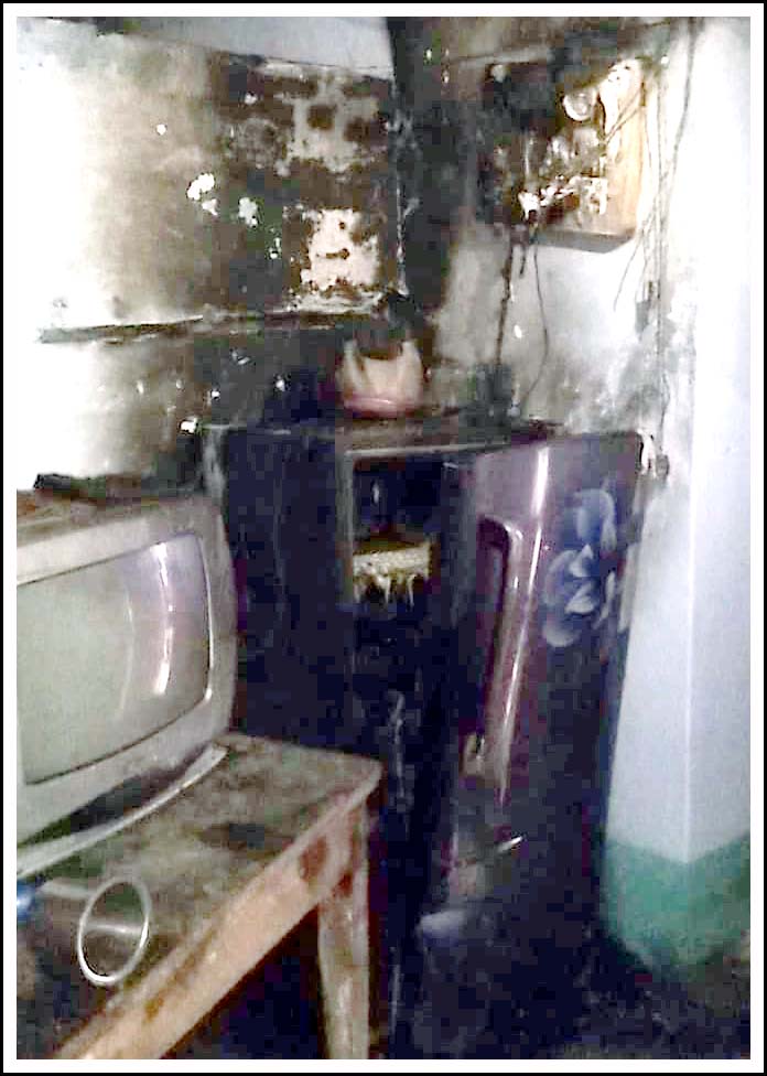 షార్ట్ స‌ర్కూట్‌తో ఇల్లు ద‌గ్దం