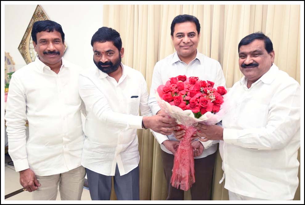 ఏక‌గ్రీవ ఎమ్మెల్సీల‌ను అభినందించిన కేటీఆర్