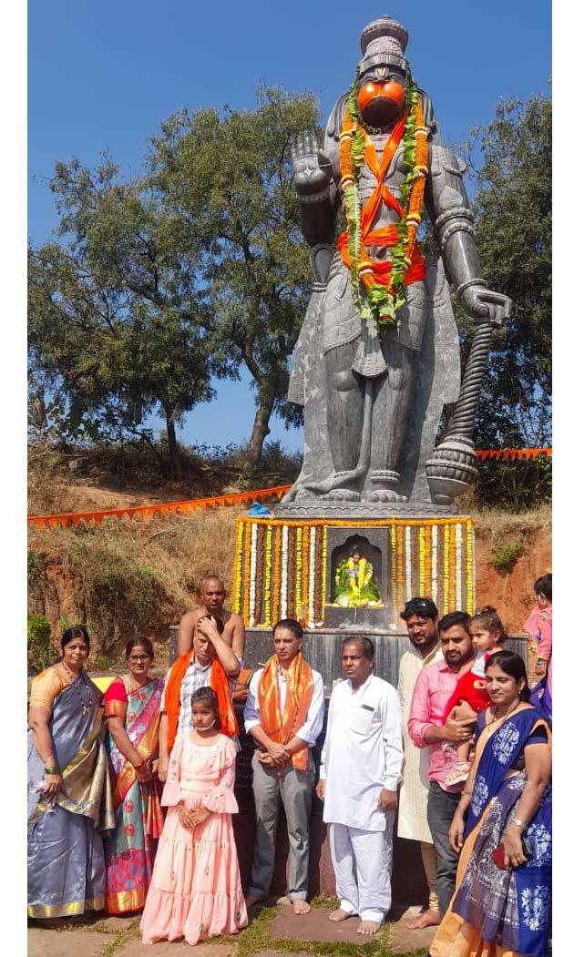 వైభ‌వంగా ఆంజ‌నేయ విగ్ర‌హ మొద‌టి వార్షికోత్స‌వం