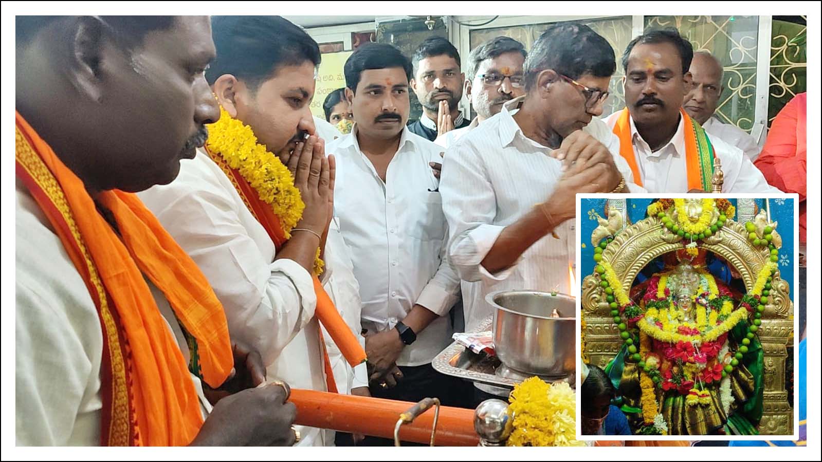 ఎల్ల‌మ్మ త‌ల్లిని ద‌ర్శించుకున్న శుభ‌ప్ర‌ద్ ప‌టేల్