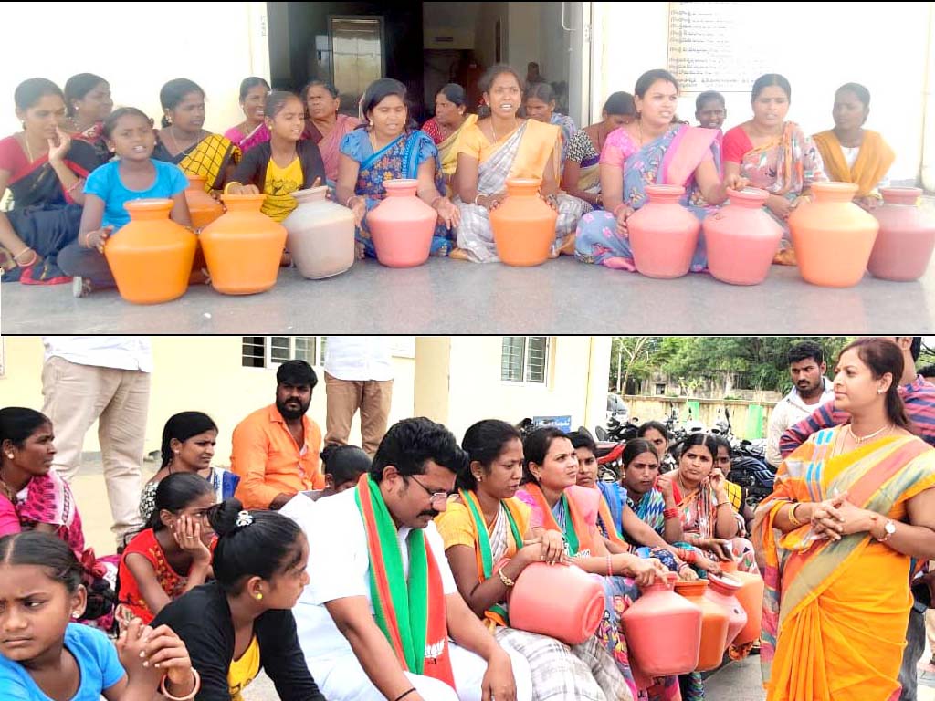మంచినీటి కోసం ముట్ట‌డి