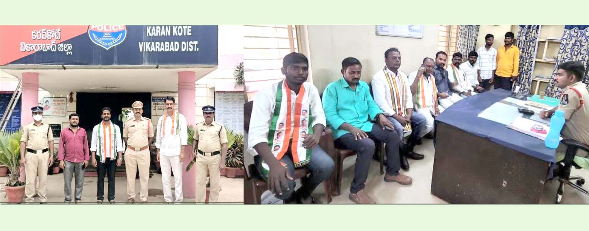 కాంగ్రెస్ నాయ‌కుల దిగ్బందం