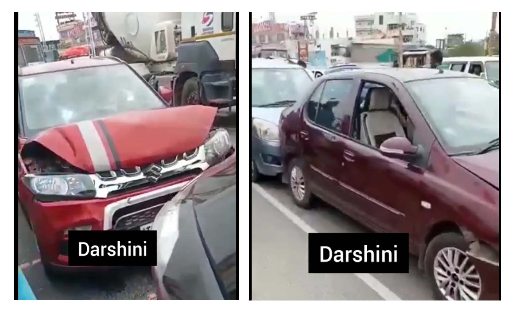 ఒకేసారి 9 కార్లు ఢీ..!