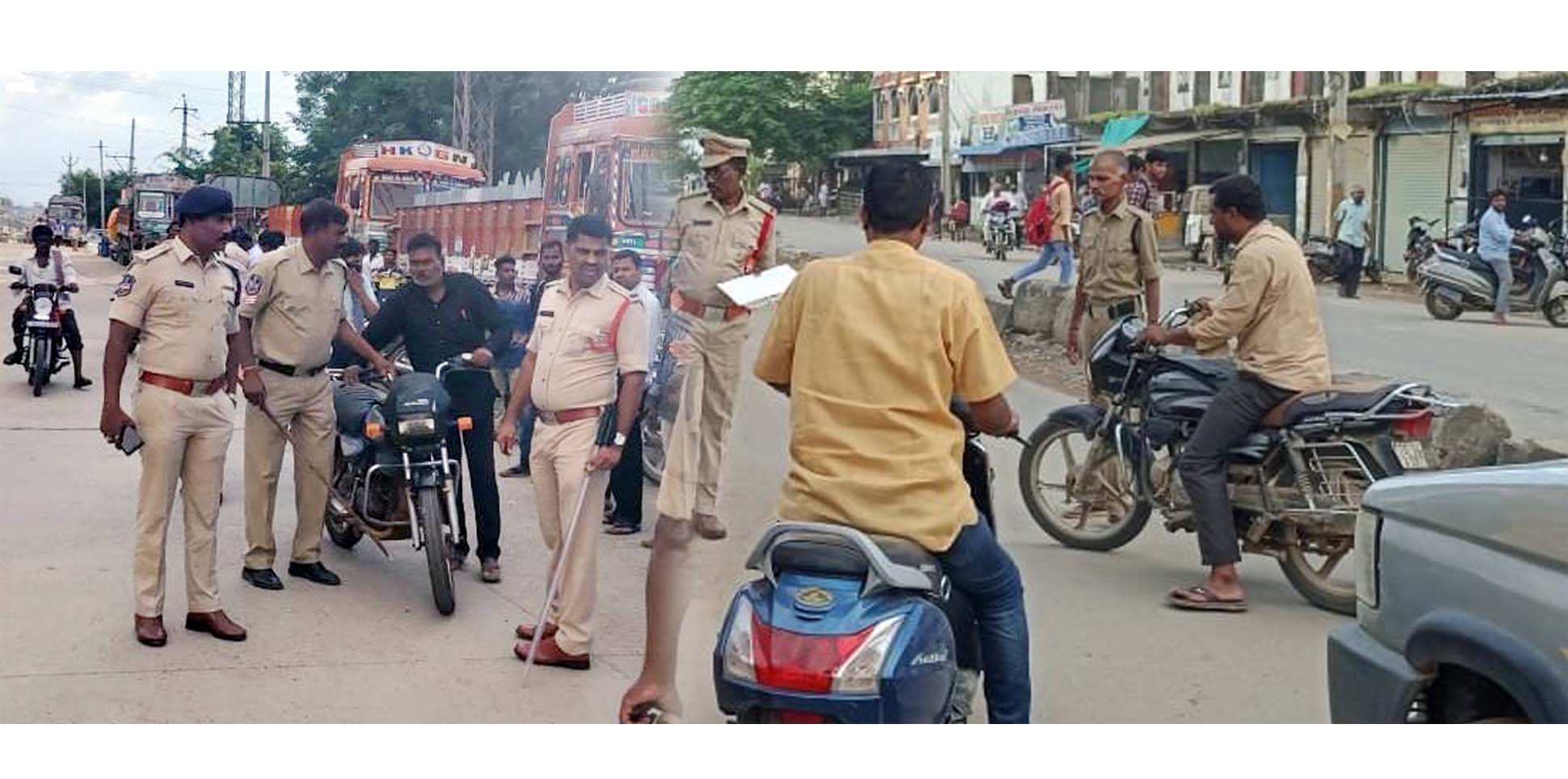 నెంబ‌ర్ ప్లేట్లు లేకుండా బైకులు న‌డిపిస్తే చ‌ర్య‌లు