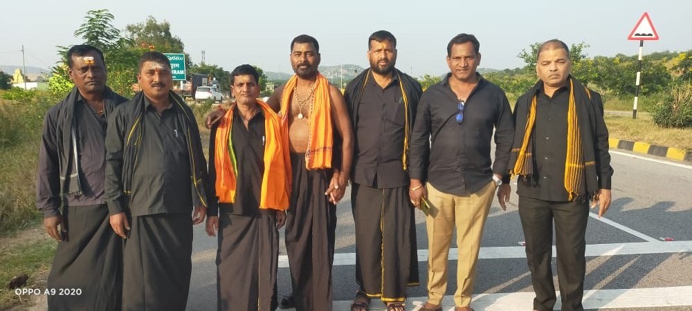 స్వాముల పాదయాత్ర @ పది రోజులు పూర్తి