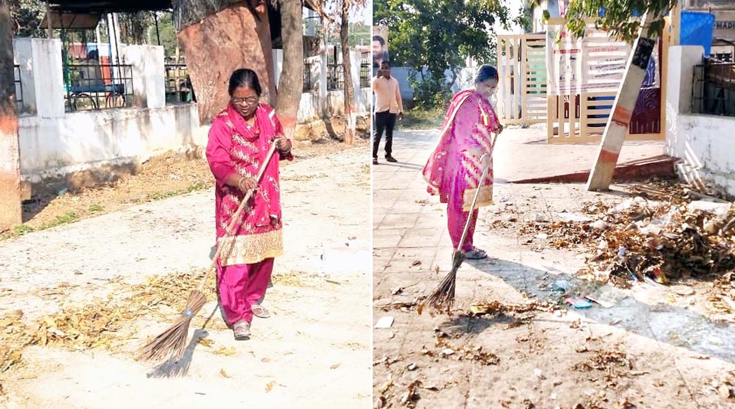 చీపురు పట్టిన కౌన్సిలర్