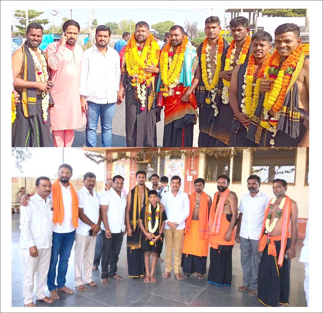 శబరికి బయల్దేరిన అయ్యప్ప స్వాములు