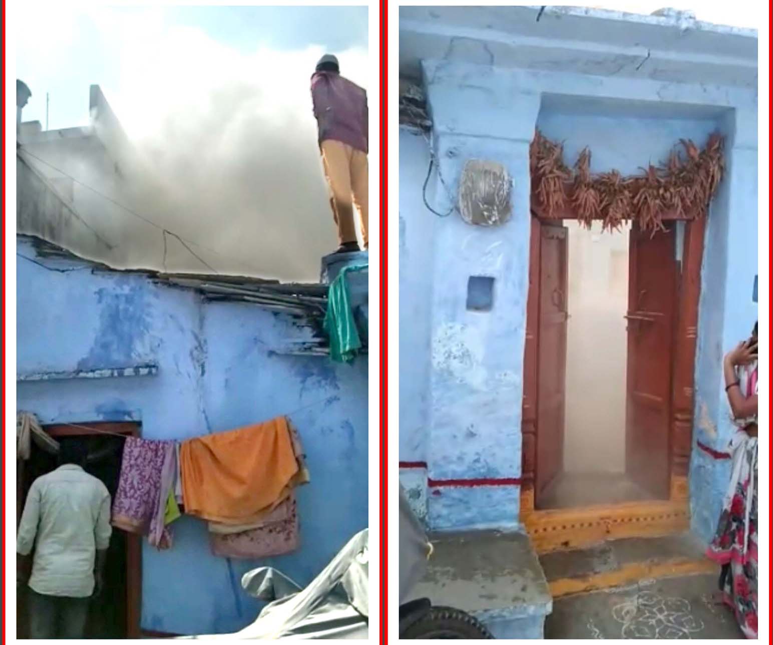 దీపానికి ఇళ్లు అహుతి..!