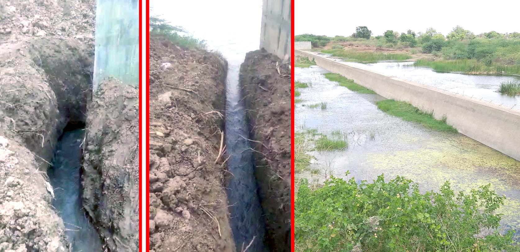 కాగ్నా చెక్‌డ్యాం పక్క నుంచి గండి..!