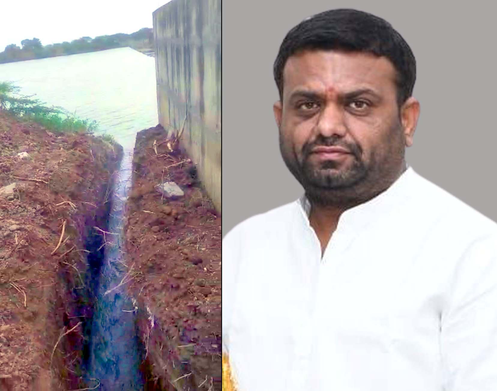కాగ్నానదిలో గండిపై ఎమ్మెల్యే సీరియస్