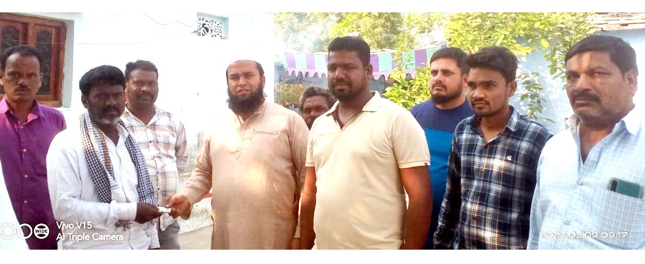 మృతురాలి కుటుంబానికి సాయం