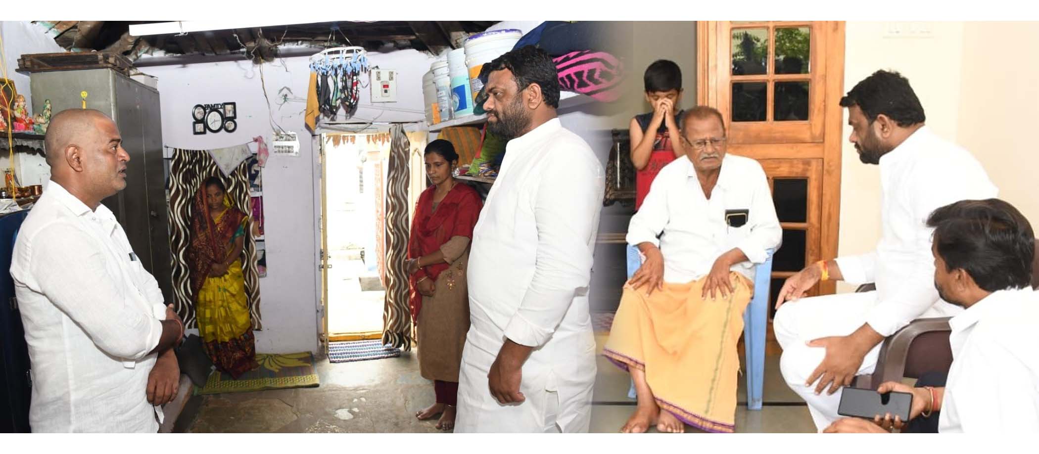 బాధిత కుటుంబాలకు ఎమ్మెల్యే పైలెట్ భరోసా