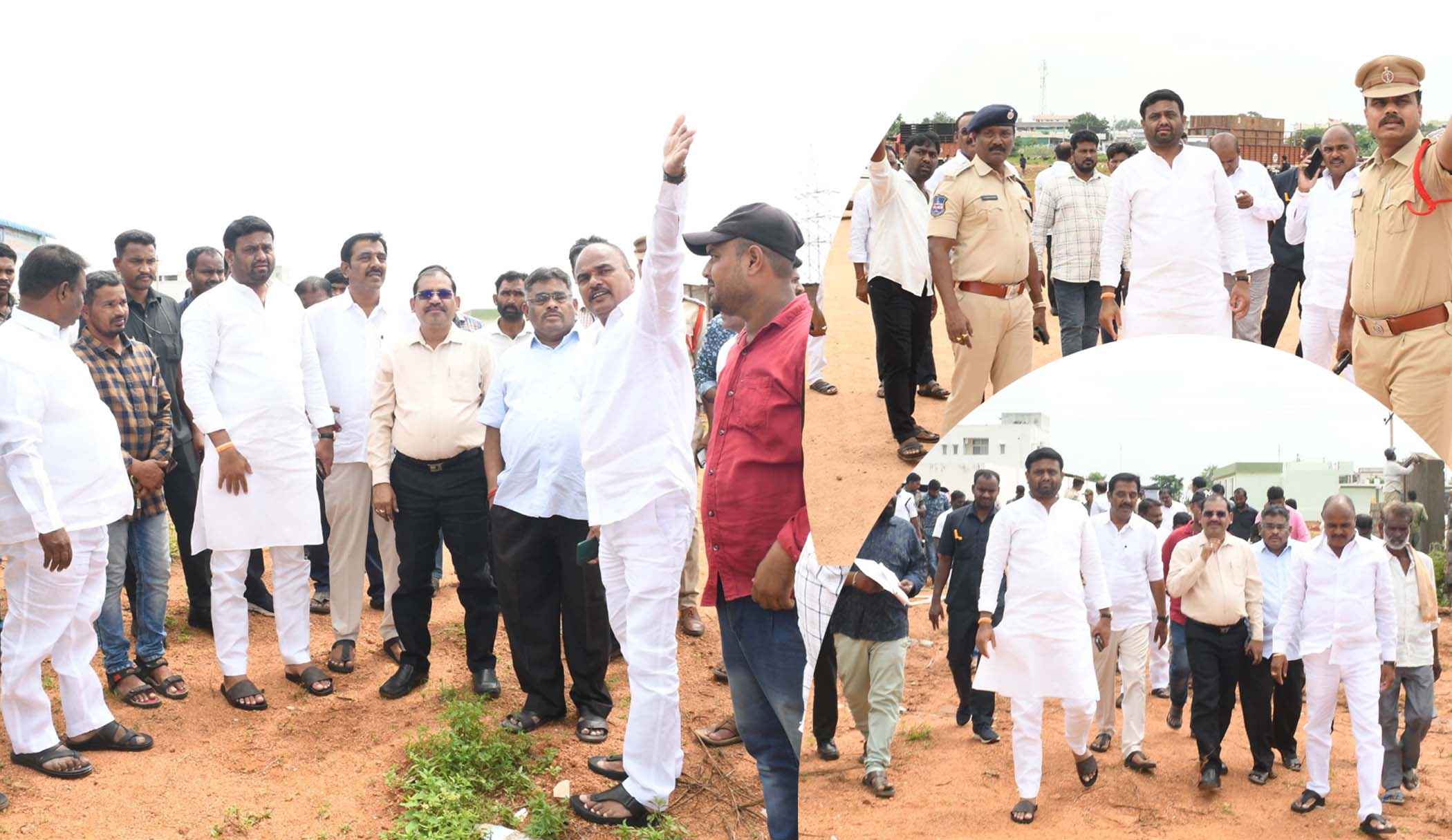 మంత్రి హరీష్ రావు రాక కోసం పకడ్బందీ ఏర్పాట్లు