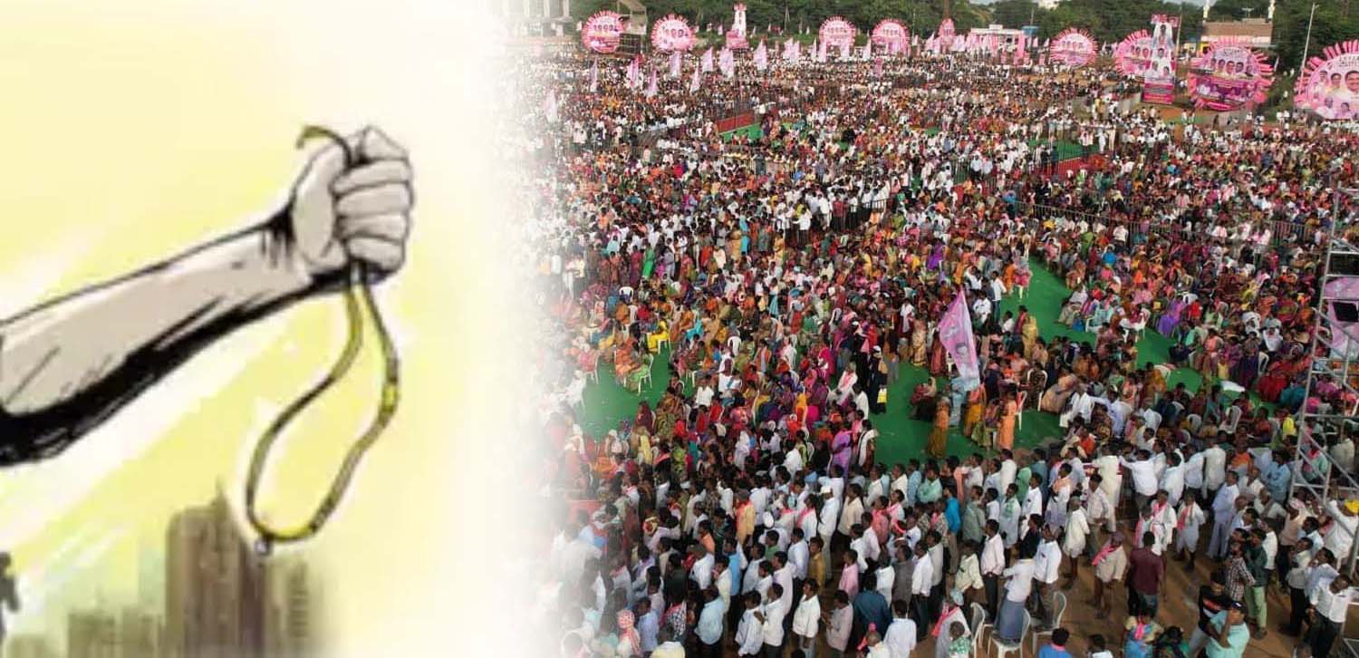 ప్రగతి సభలో రెచ్చిపోయిన దొంగలు