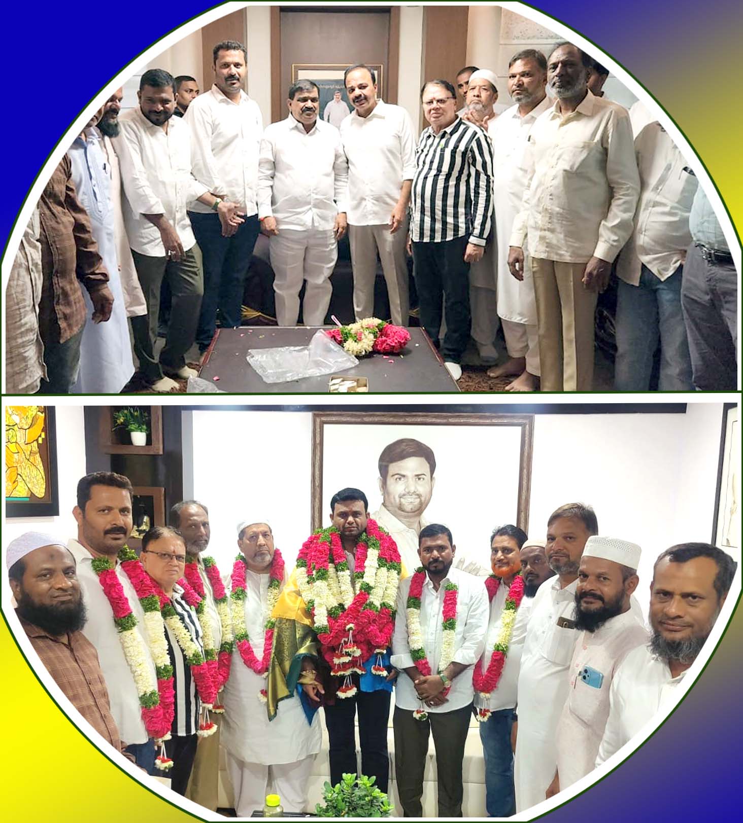 మంత్రి, ఎమ్మెల్యేలను కలిసిన నేతలు