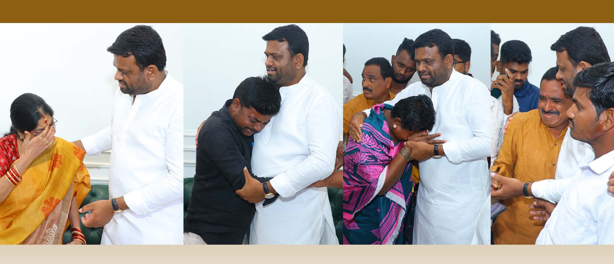 కార్యకర్తల కంటతడి..!