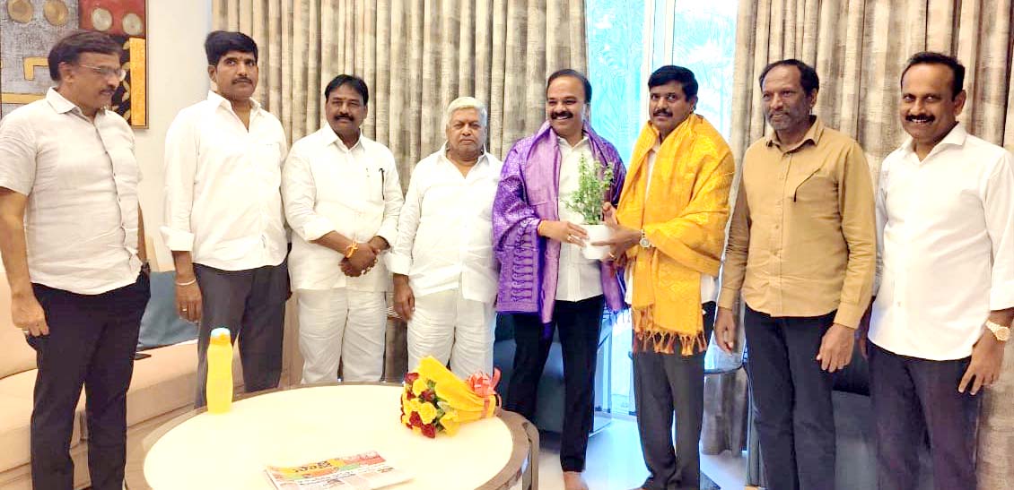 ఎంపీతో ఎమ్మెల్యే భేటి..!