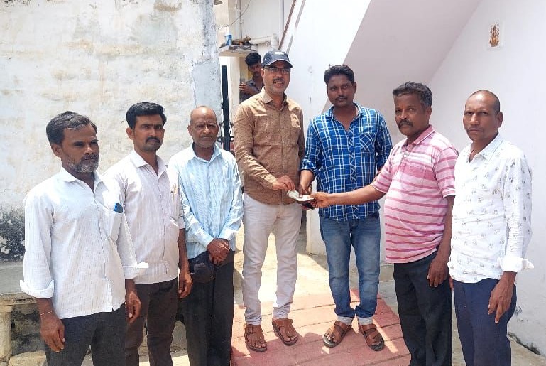 ఉద్యమ కారుడి కుటుంబానికి చేయూత