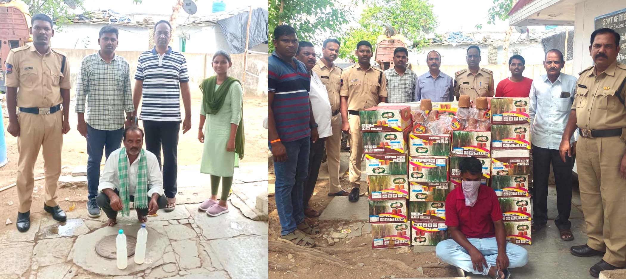 నాటు సారా డొంకలాగితే..!
