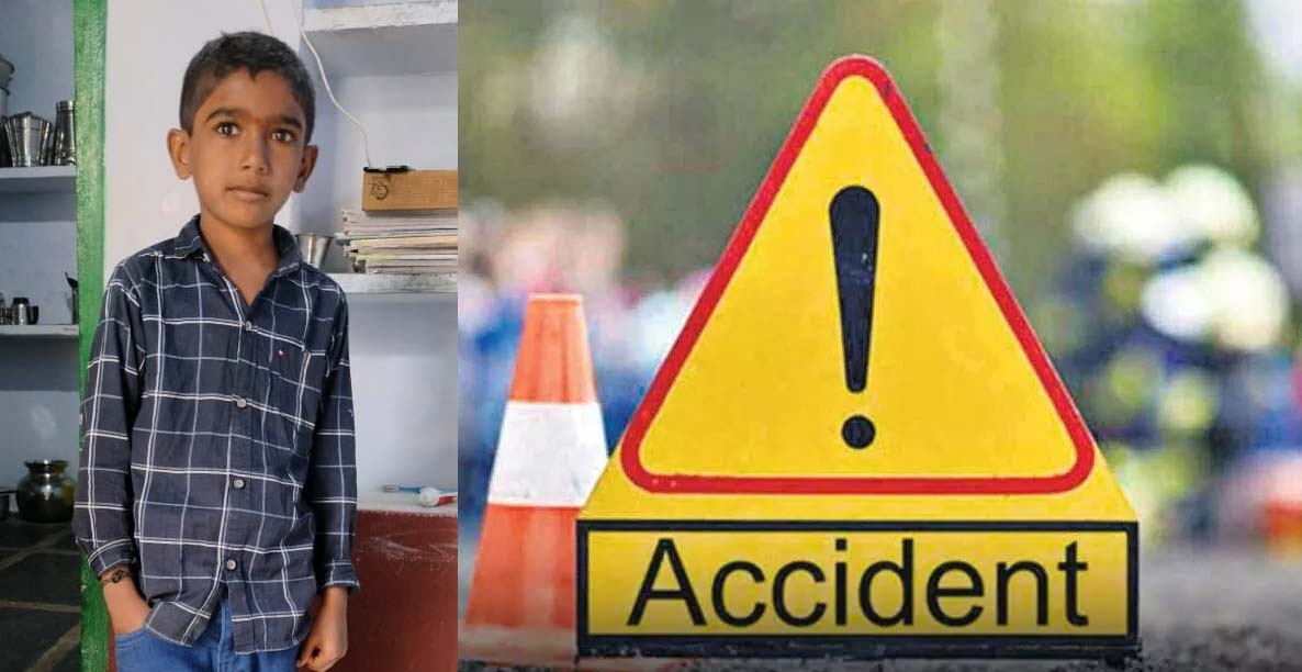 లారీ ఢీకొని బాలుడు దుర్మణం