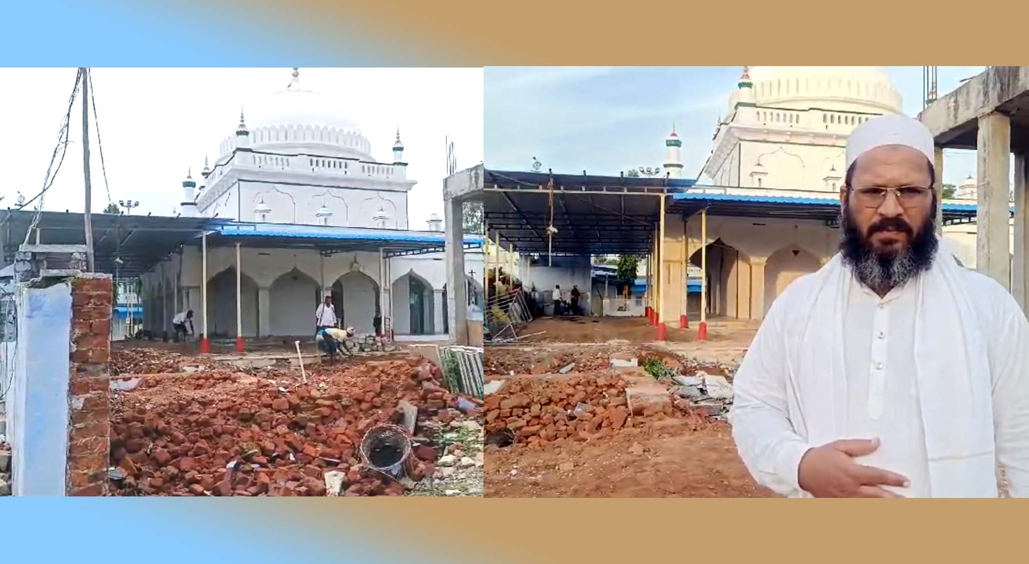దర్గా వివాదాస్పద భూమిలో దౌర్జన్యం