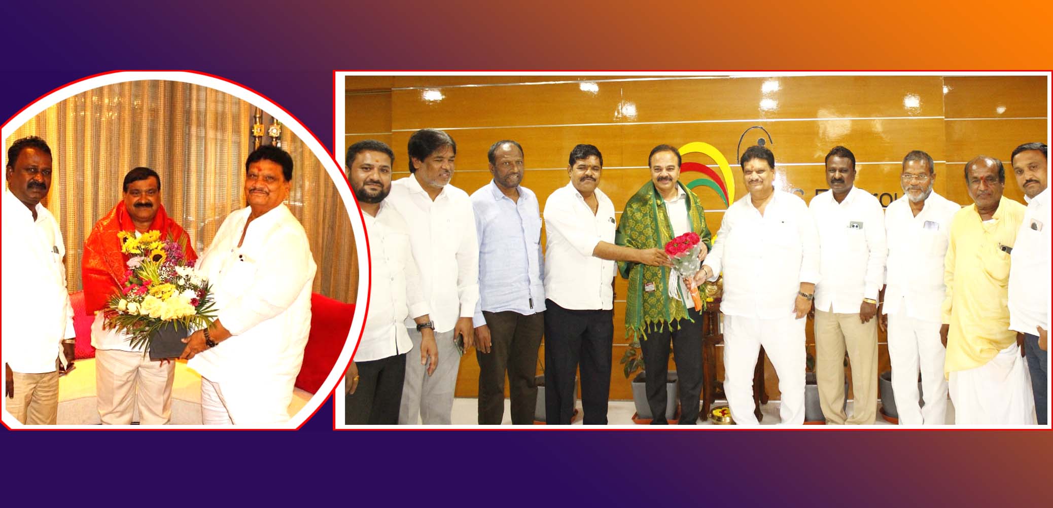 ఎమ్మెల్సీ, మాజీ ఎంపీలను కలిసిన రవీందర్ గౌడ్