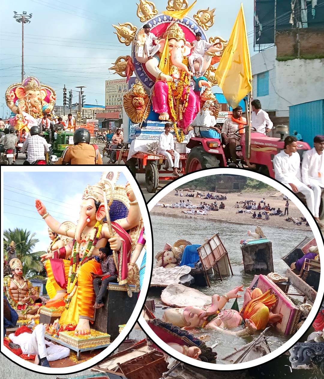 నిదానంగా నిమజ్జనం..!