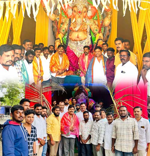 గణనాథుల సేవలో శీనన్న..!