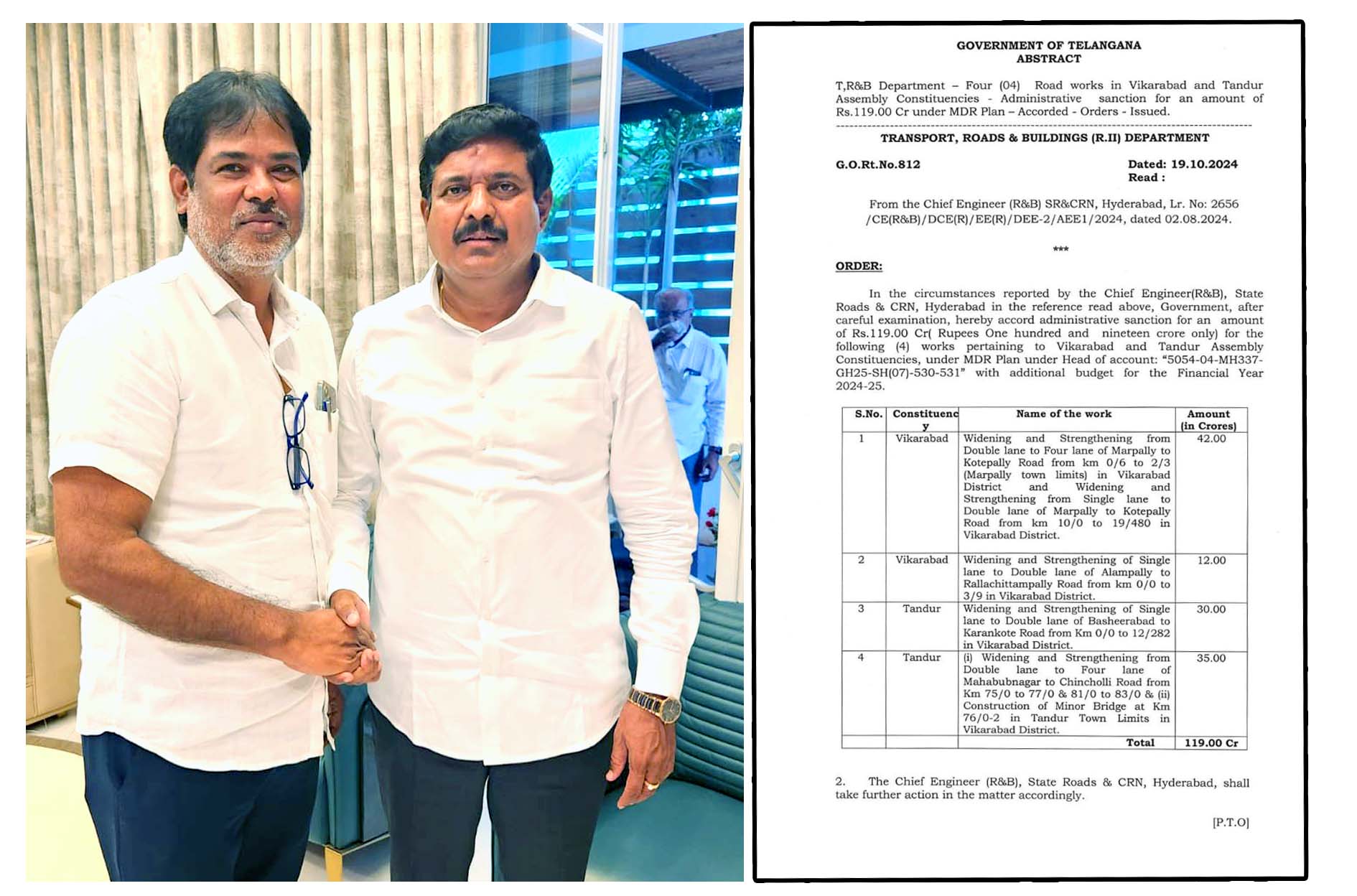 మనోహరన్న కృషితో మహర్దశ