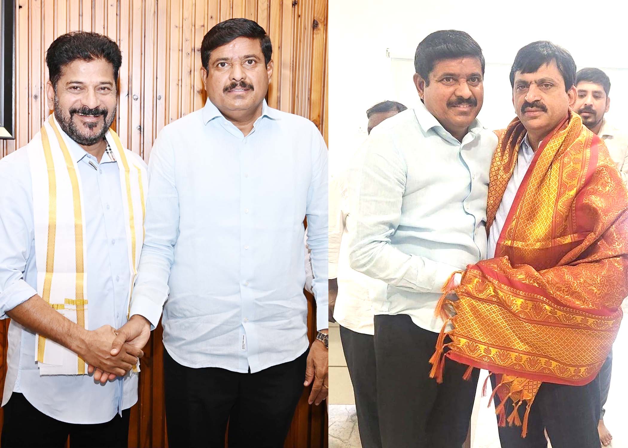 సీఎం రేవంత్ రెడ్డిని కలిసిన ఎమ్మెల్యే మనోహర్ రెడ్డి