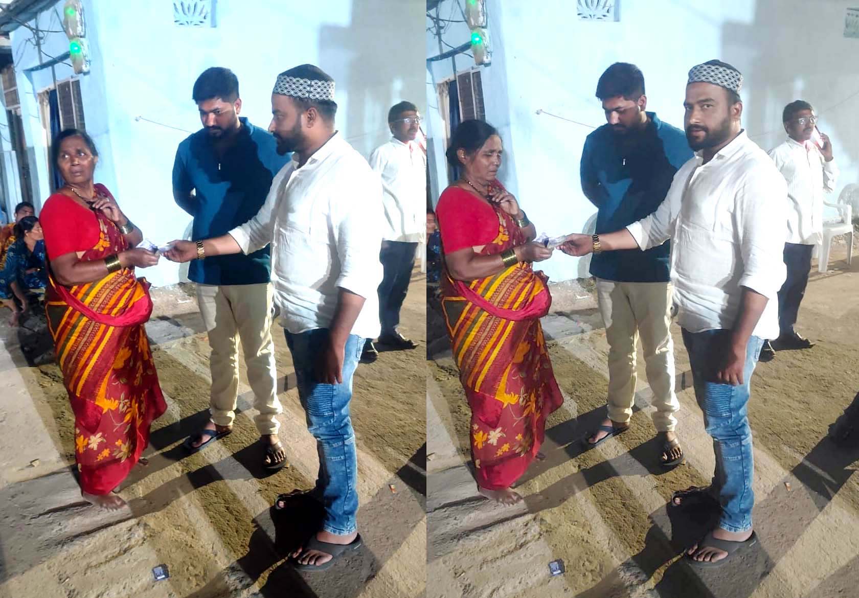 మృతురాలి కుటుంబానికి ఆర్థిక సాయం