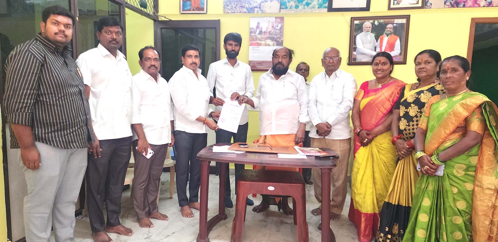 బీసీ సంఘం తాండూరు డివిజన్ ప్రధాన కార్యదర్శిగా యాలటి శ్రీనివాస్ సగర
