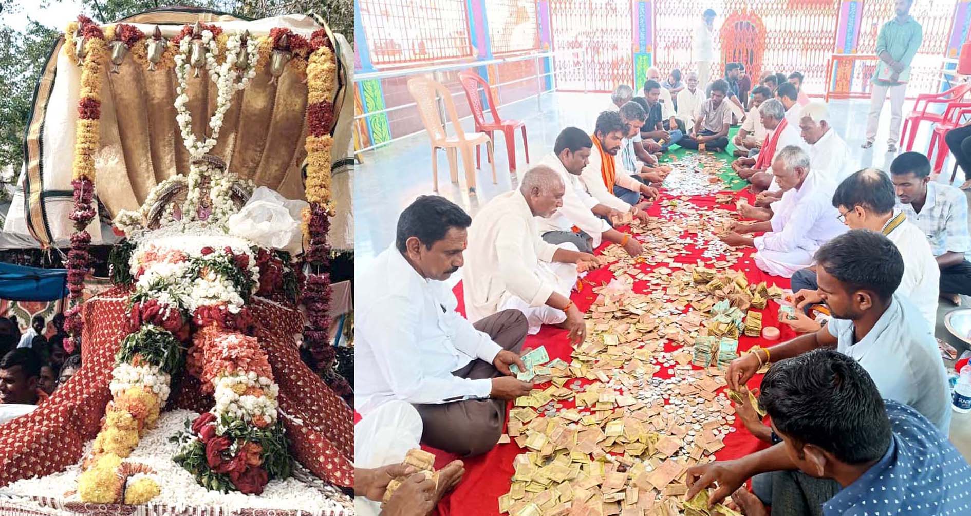 జుంటుపల్లి జాతర హుండీ లెక్కింపు