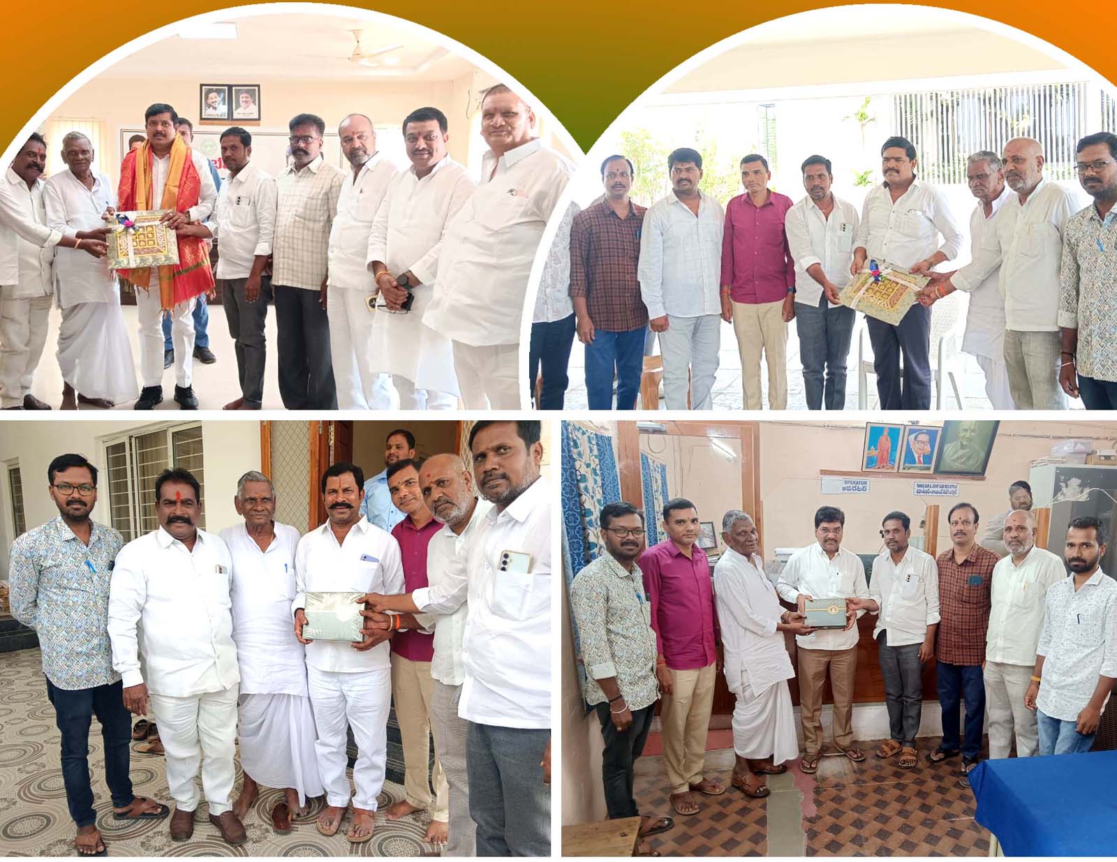 ఎమ్మెల్యేను సన్మానించిన భద్రేశ్వర దేవాలయ కమిటి