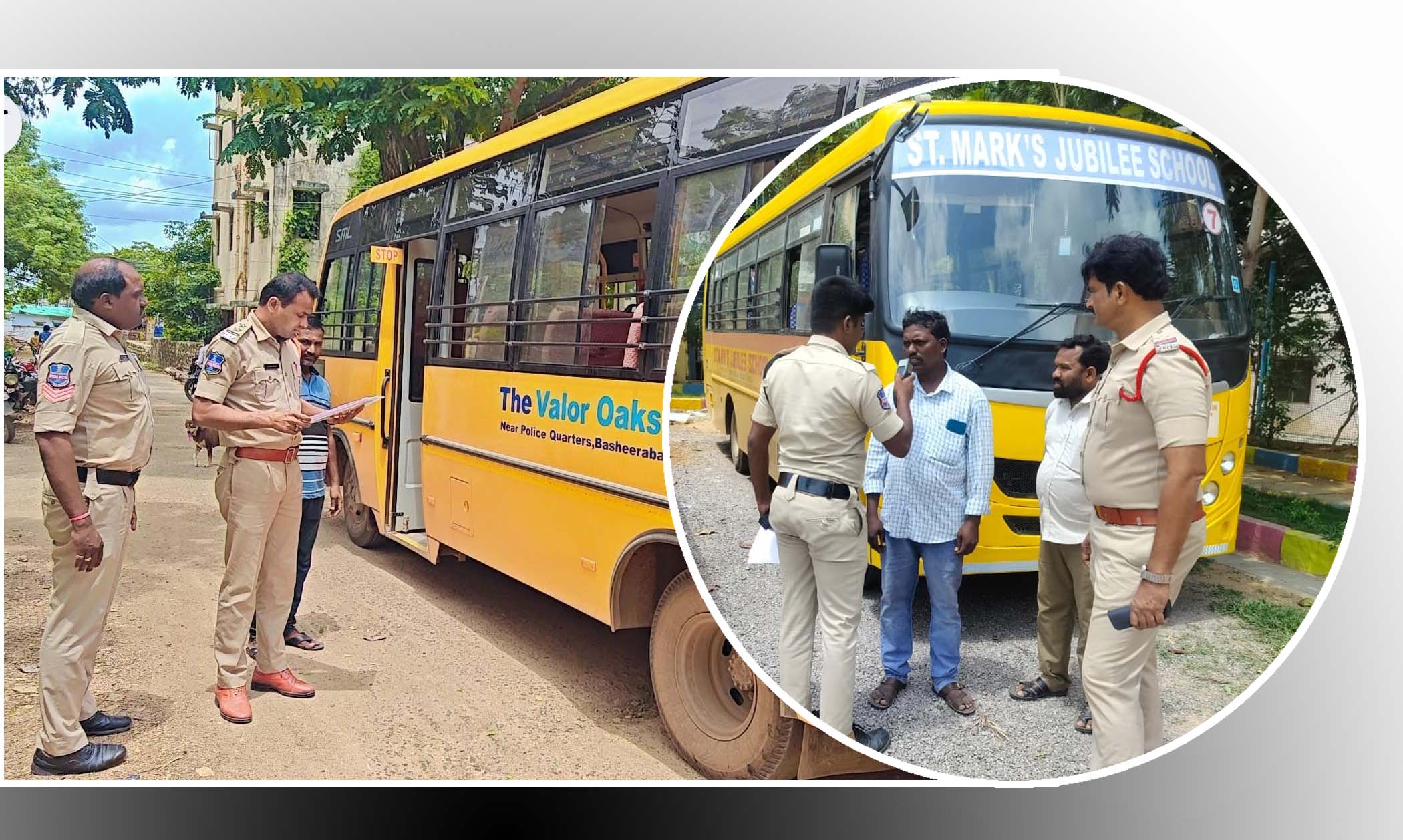 స్కూల్ బస్సులు, వ్యాన్లపై నజర్