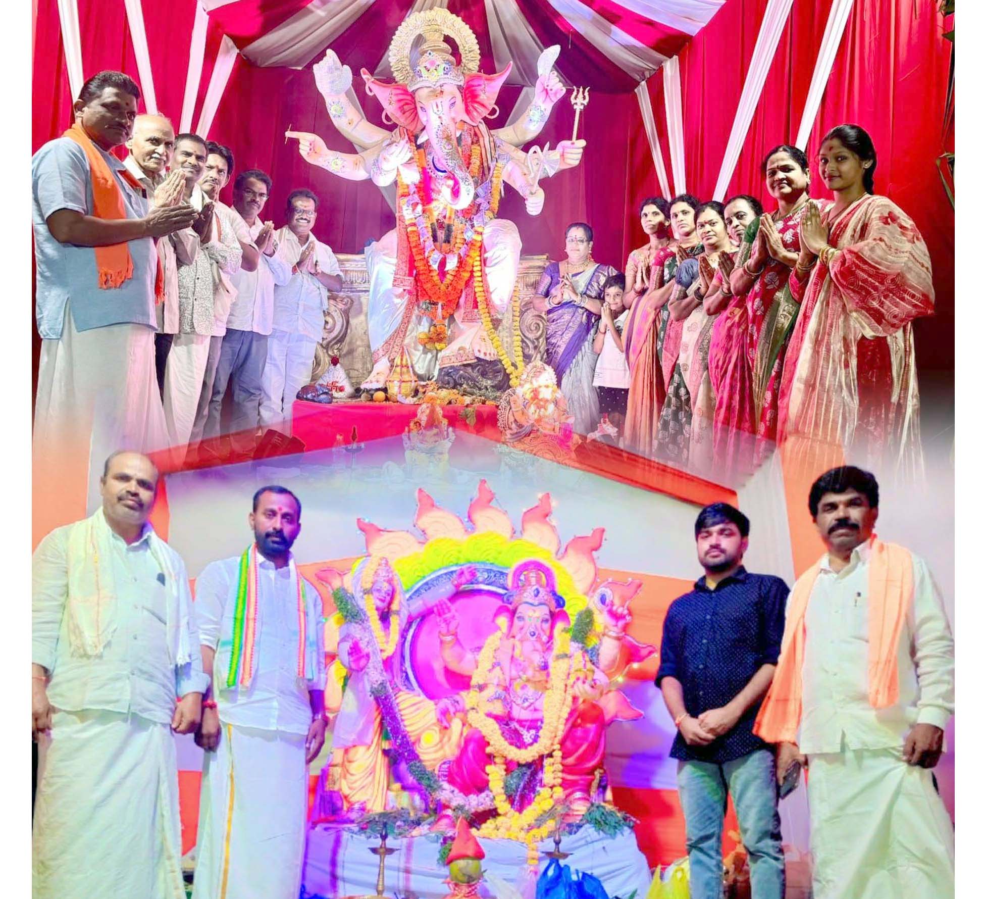 గణనాథునికి నీరాజనం..!
