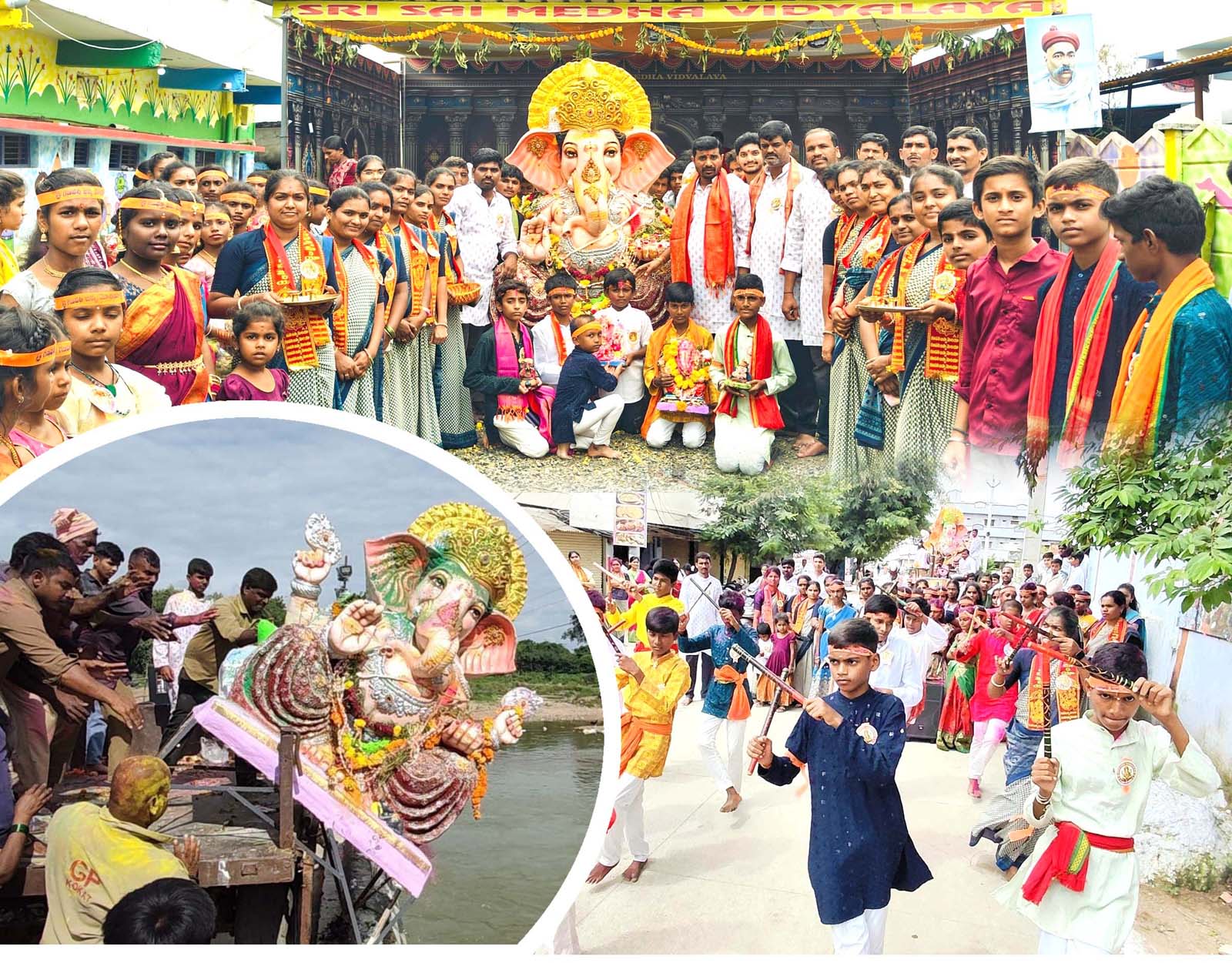 గంగమ్మ ఒడికి గణనాథుడు..!