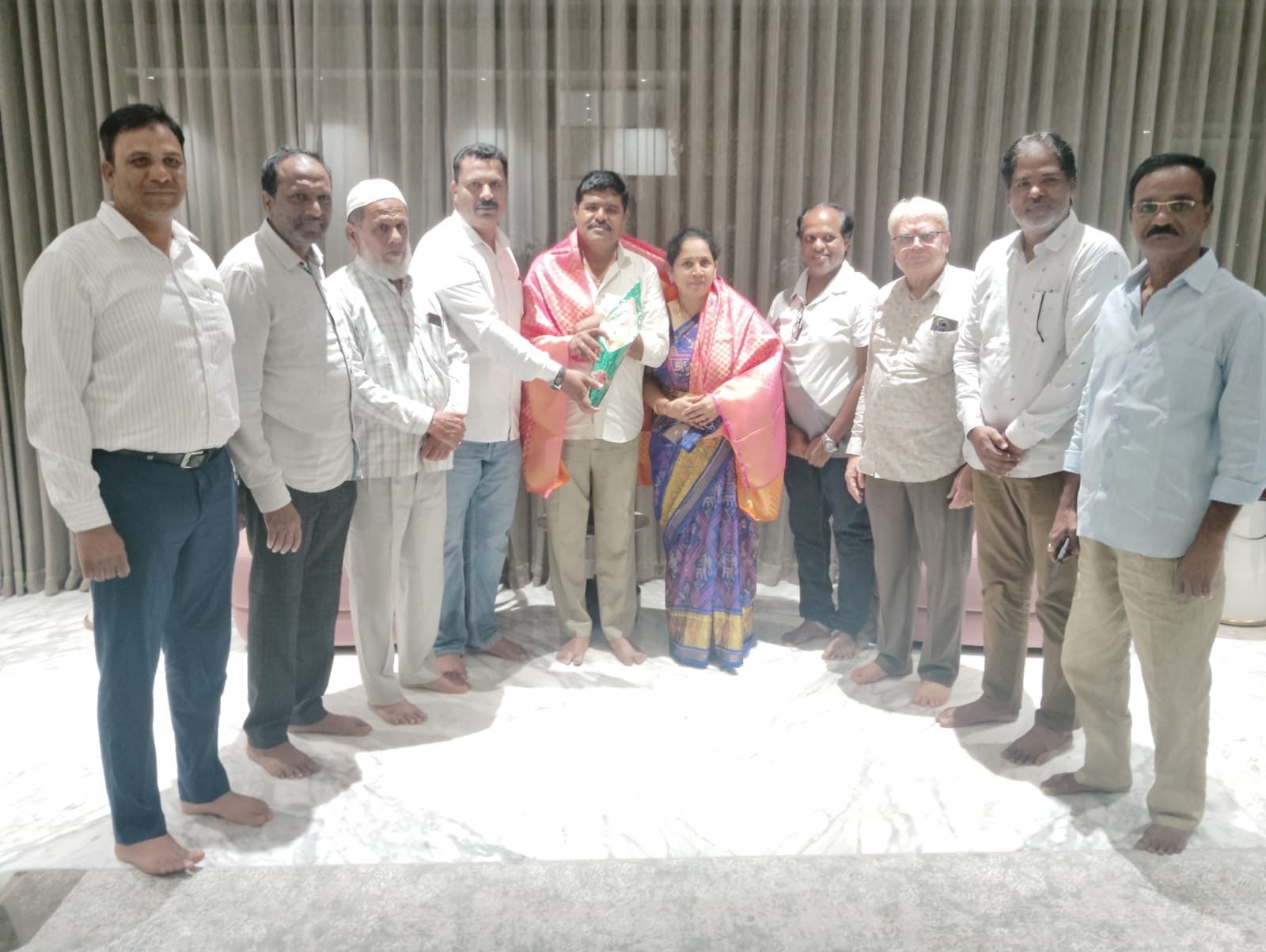బుయ్యని దంపతులకు సన్మానం