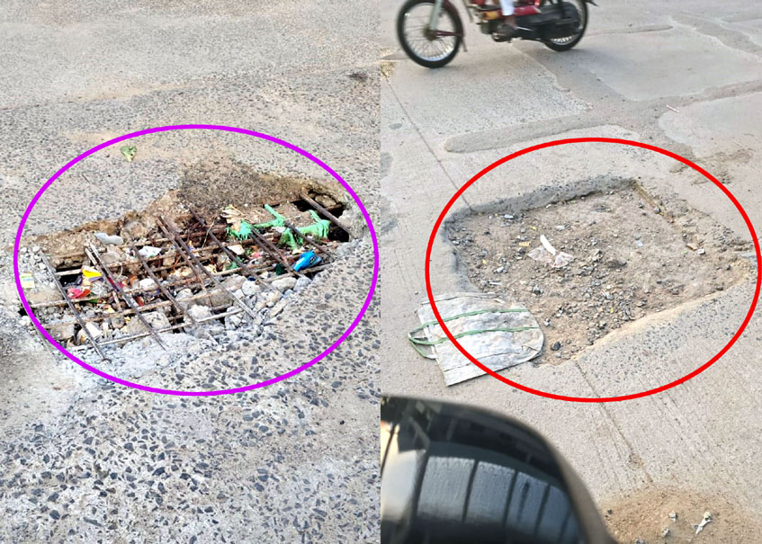 బాబోయ్.. ఇవేం.. గుంతలు..!