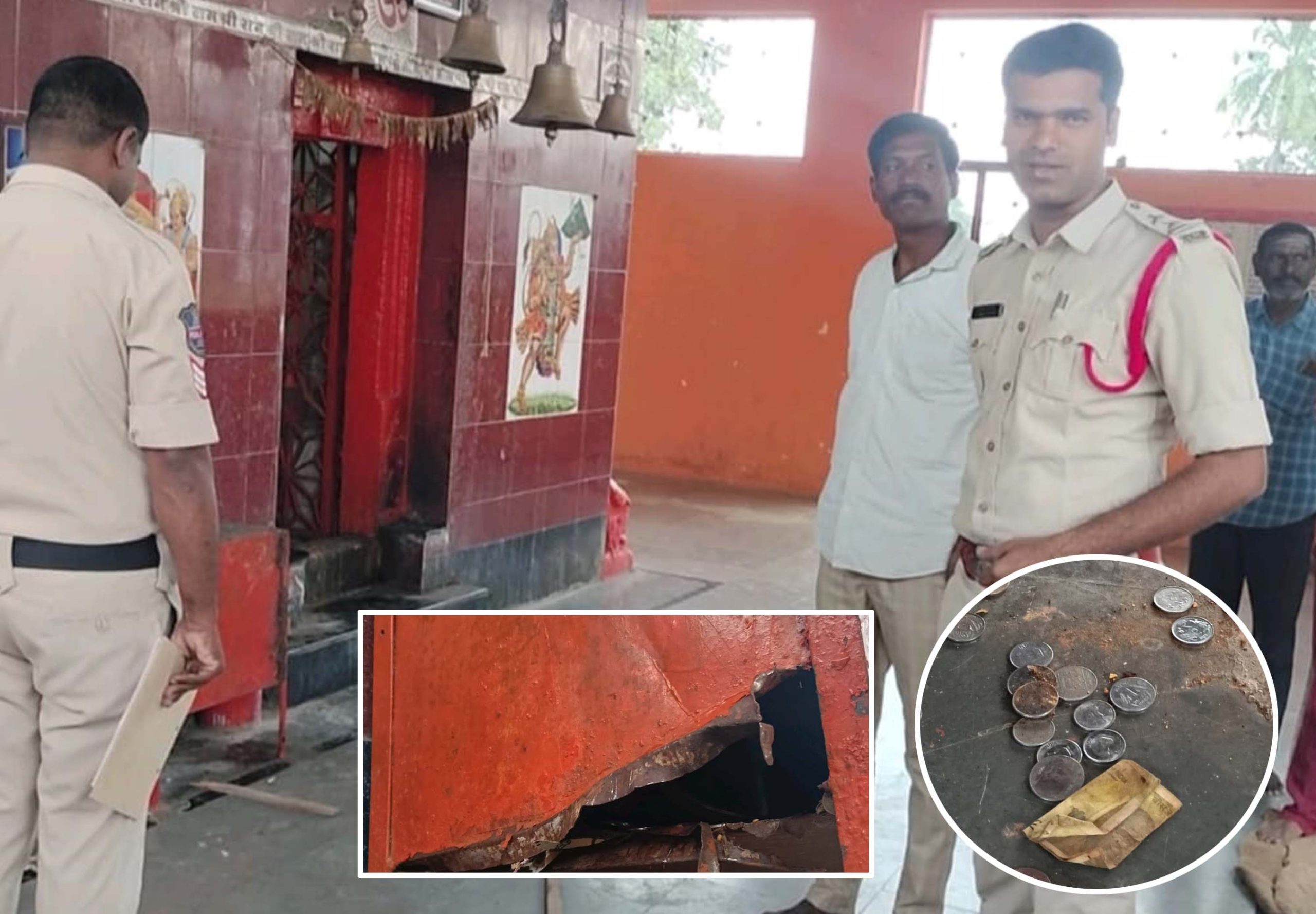 హుండీకి శఠగోపం పెట్టిన దొంగలు