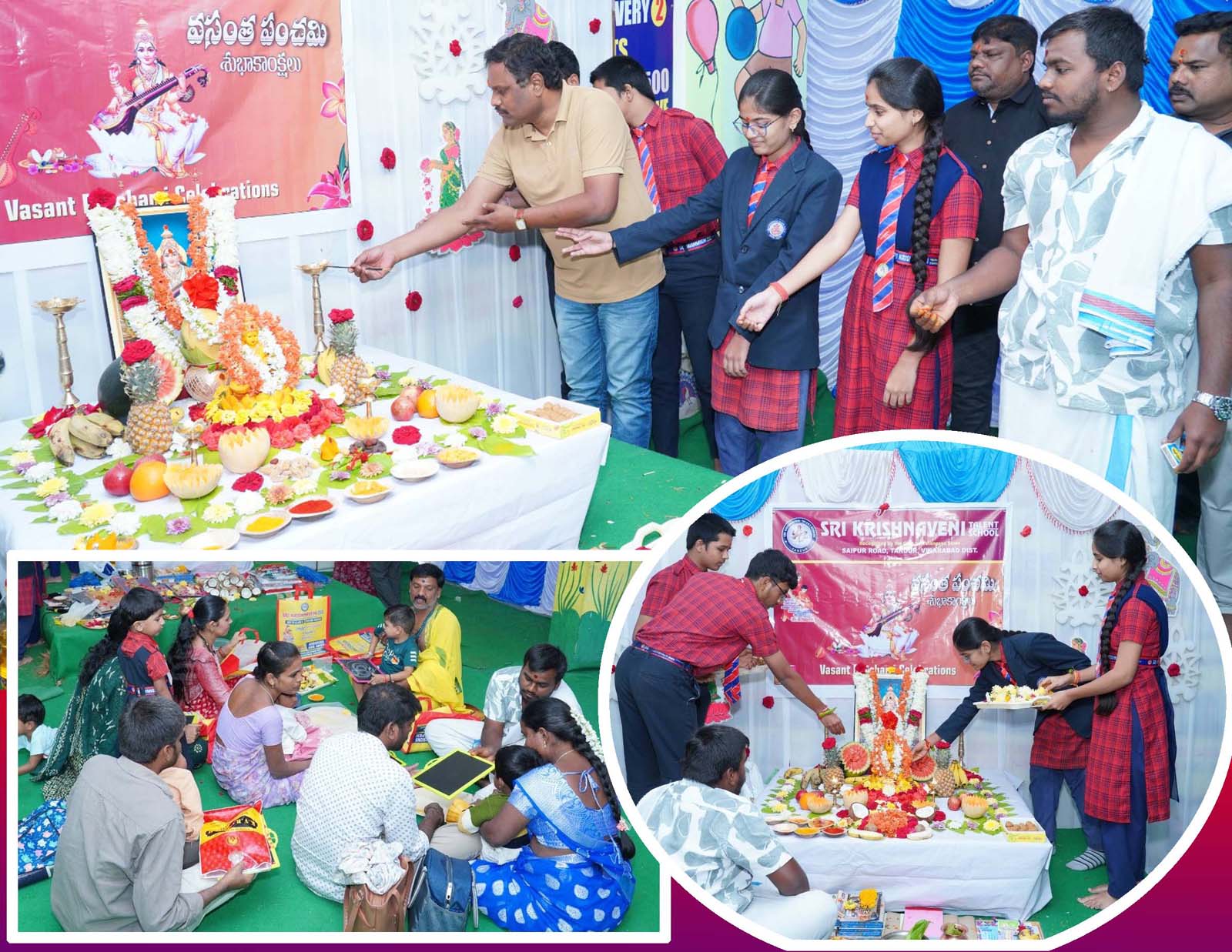 ఎస్‌కేటీఎస్‌లో వైభవంగా వసంత పంచమి