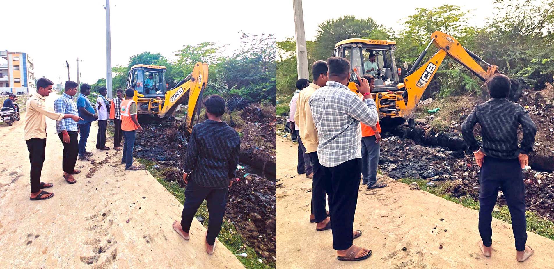 మురుగు తిష్ట.. తొలగింపు..!