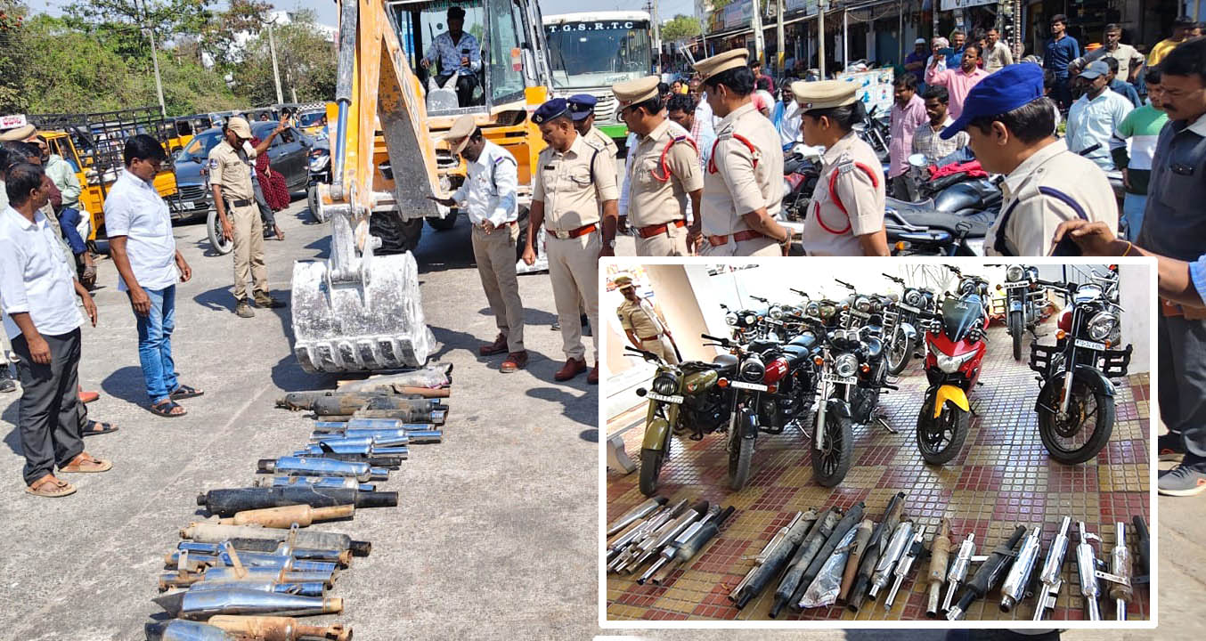 సైలెన్సర్ల సౌండ్‌పై కొరడా..!