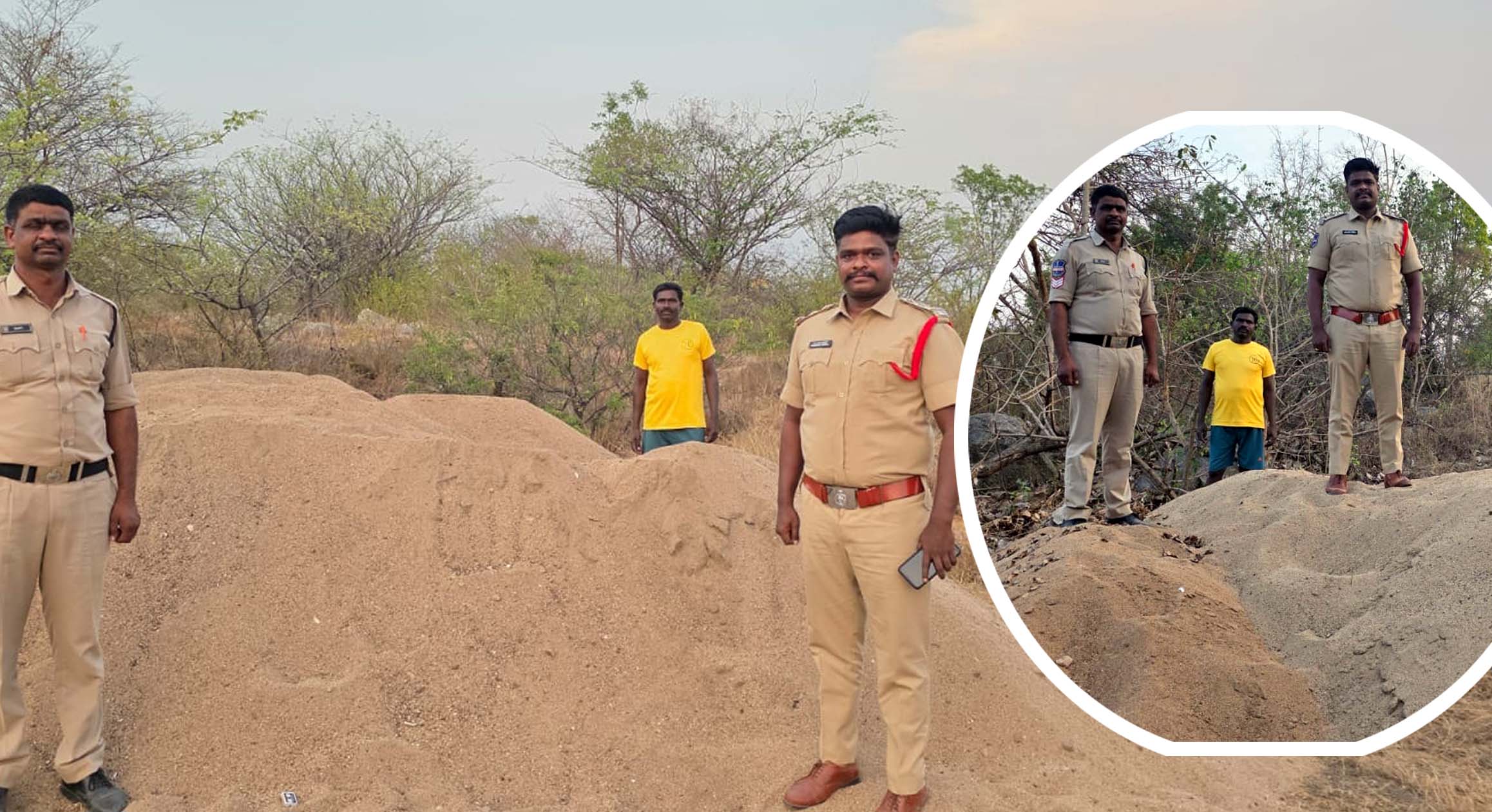 50 ట్రాక్టర్ల ఇసుక సీజ్..!