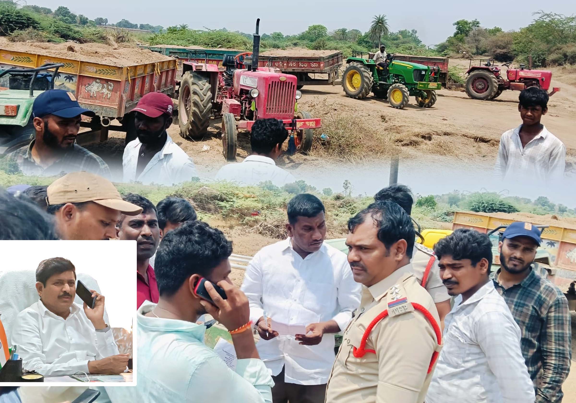 ఇసుక మాఫియా ఎత్తుగడ..!