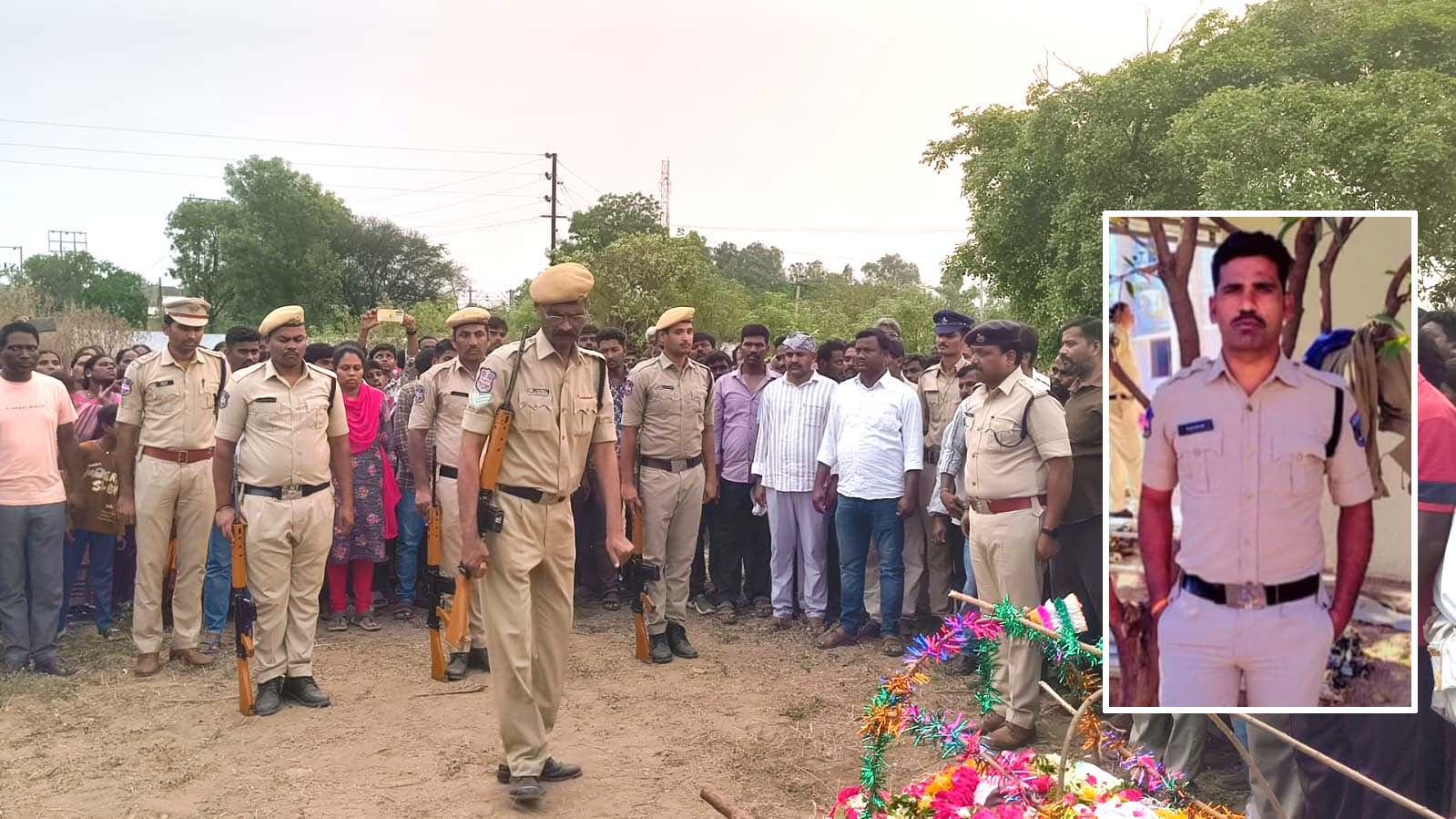 అధికార లాంచనాలతో నర్సప్ప అంత్యక్రియలు