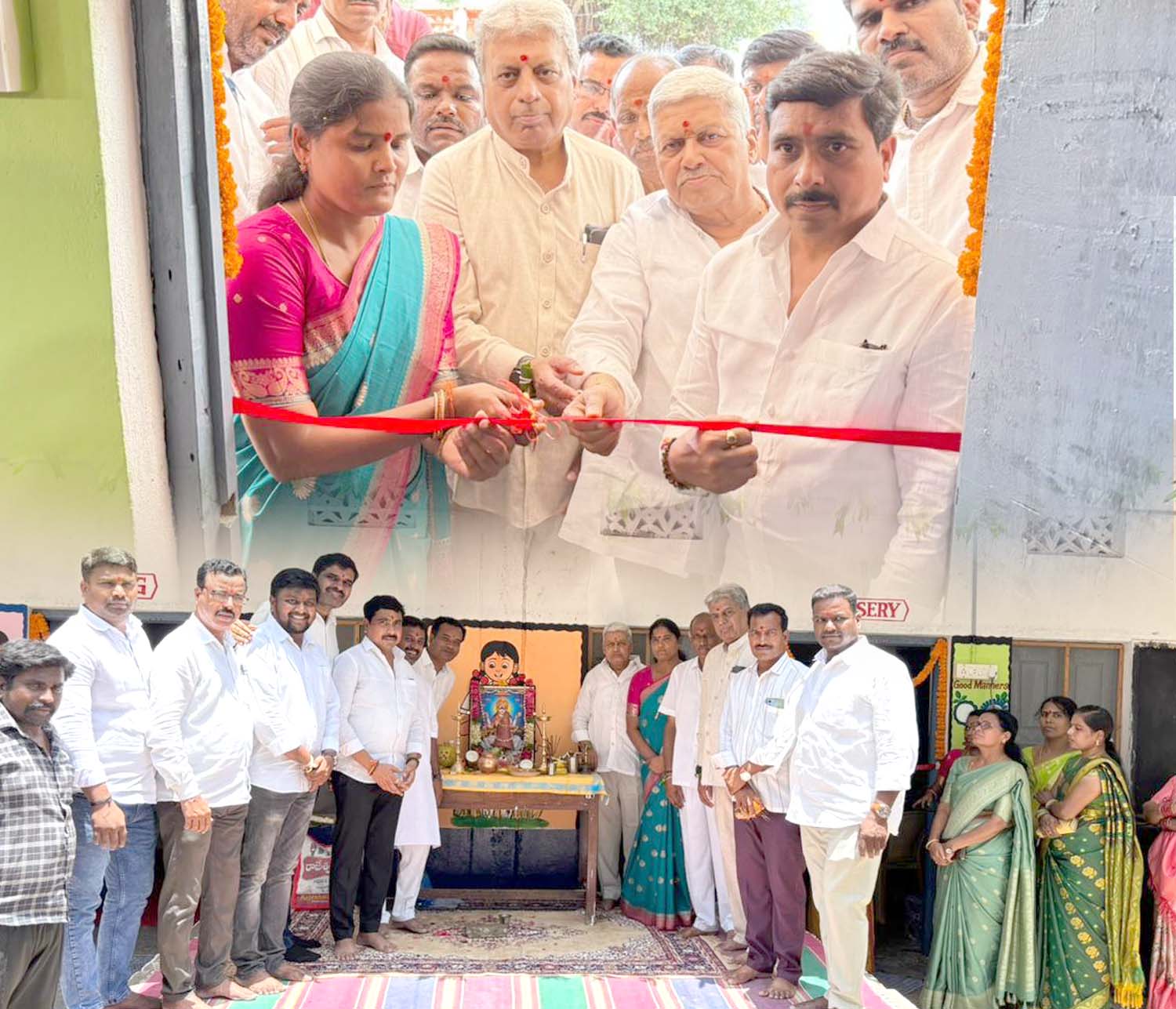 ఘనంగా కన్యా పాఠశాల పునః ప్రారంభం